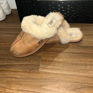 UGG Women's Brown Sheepskin Slippers